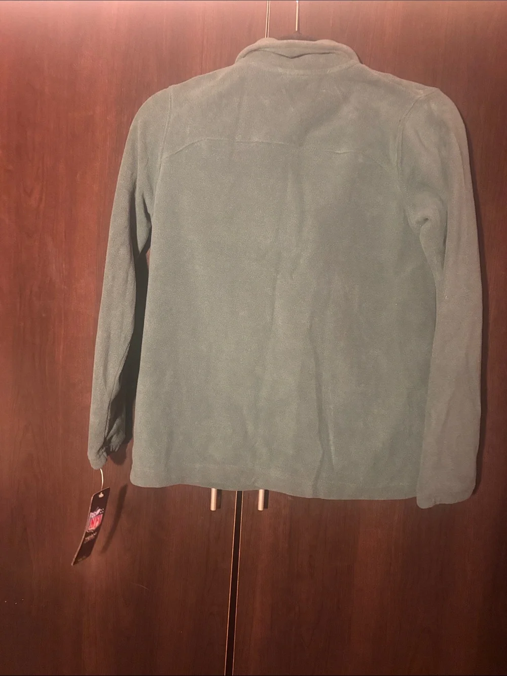 NFLYourh Green Half-Zip Fleece Pullover with Jets Logo medium Brand new